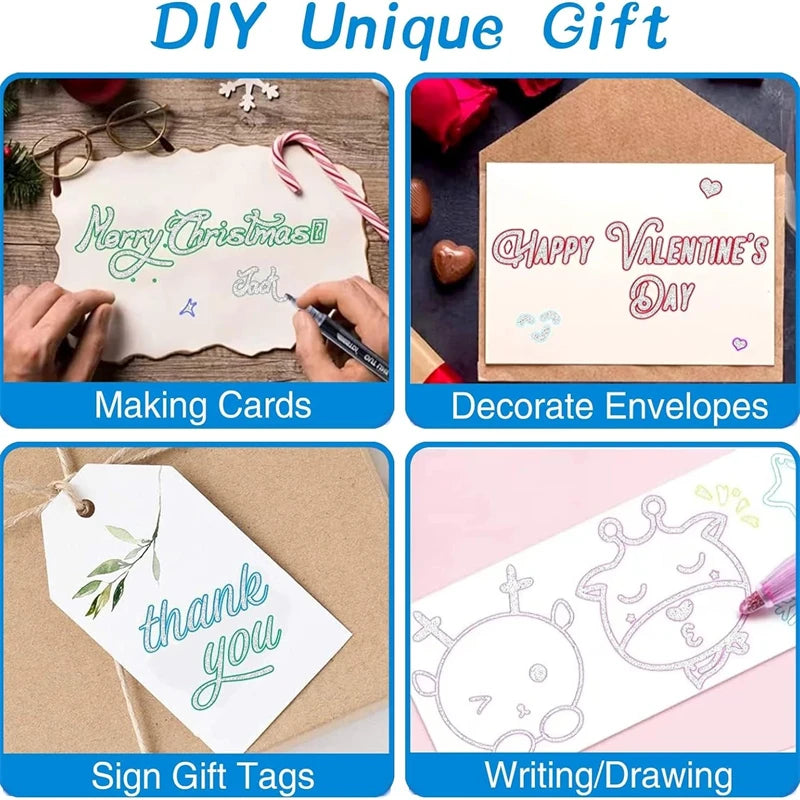 SparkleFlow™ Shimmer Magic Markers