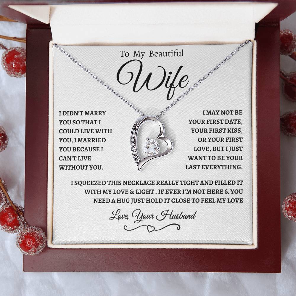To My Beautiful Wife | Forever Necklace  WBB