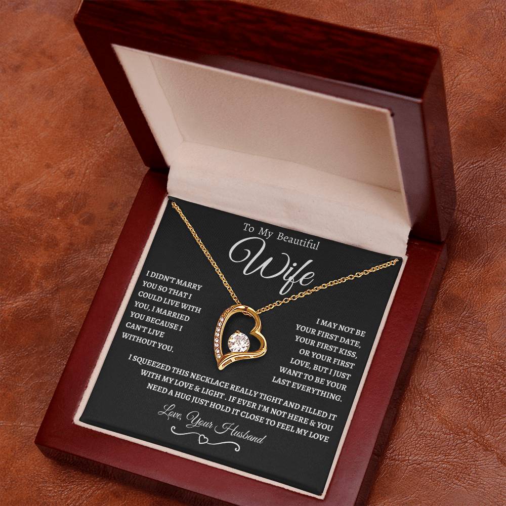 To My Beautiful Wife | Forever Necklace  WB