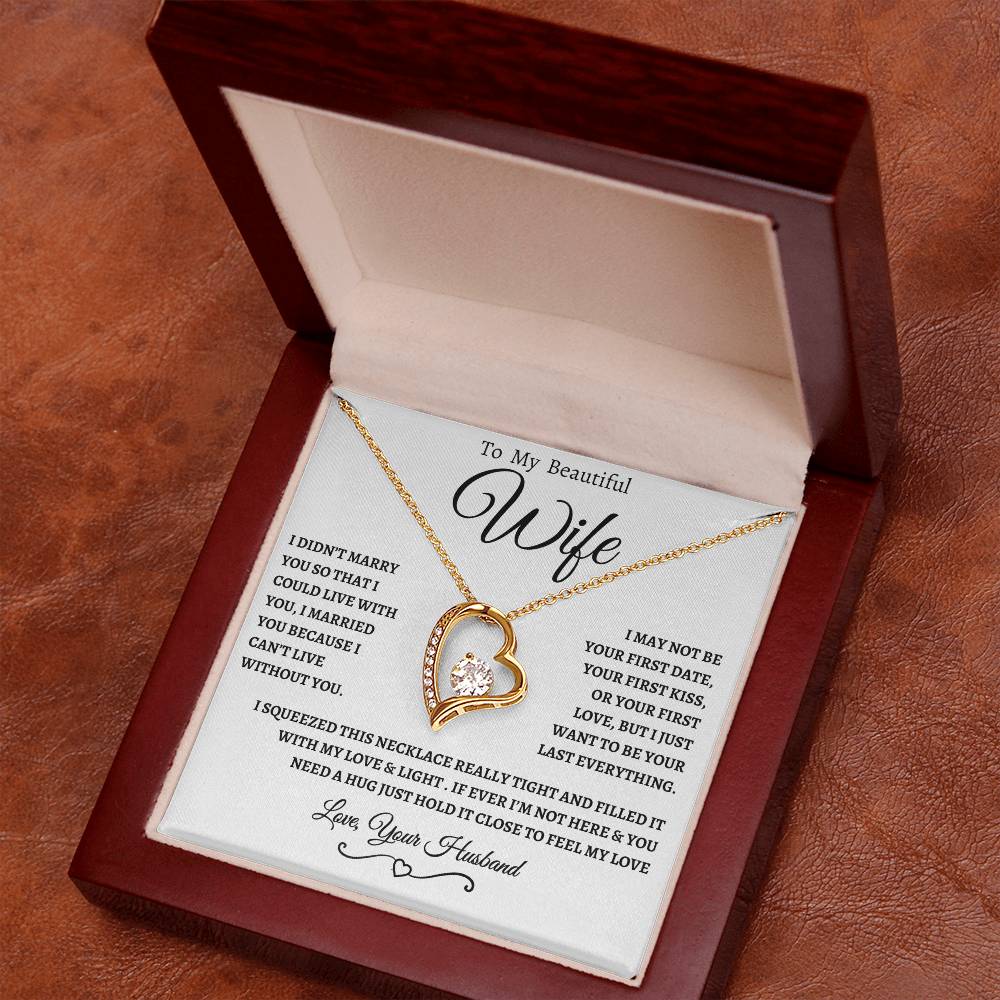To My Beautiful Wife | Forever Necklace  WBB