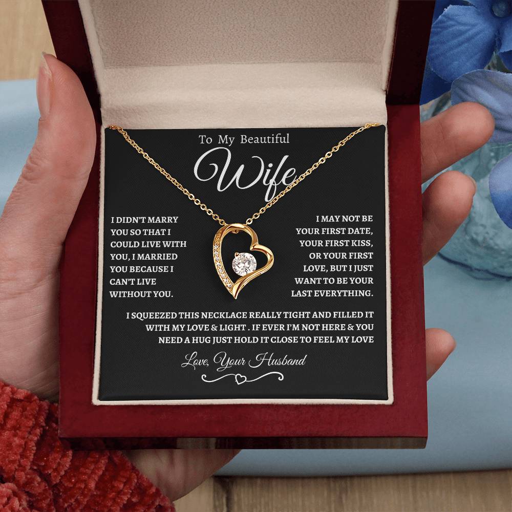 To My Beautiful Wife | Forever Necklace  WB