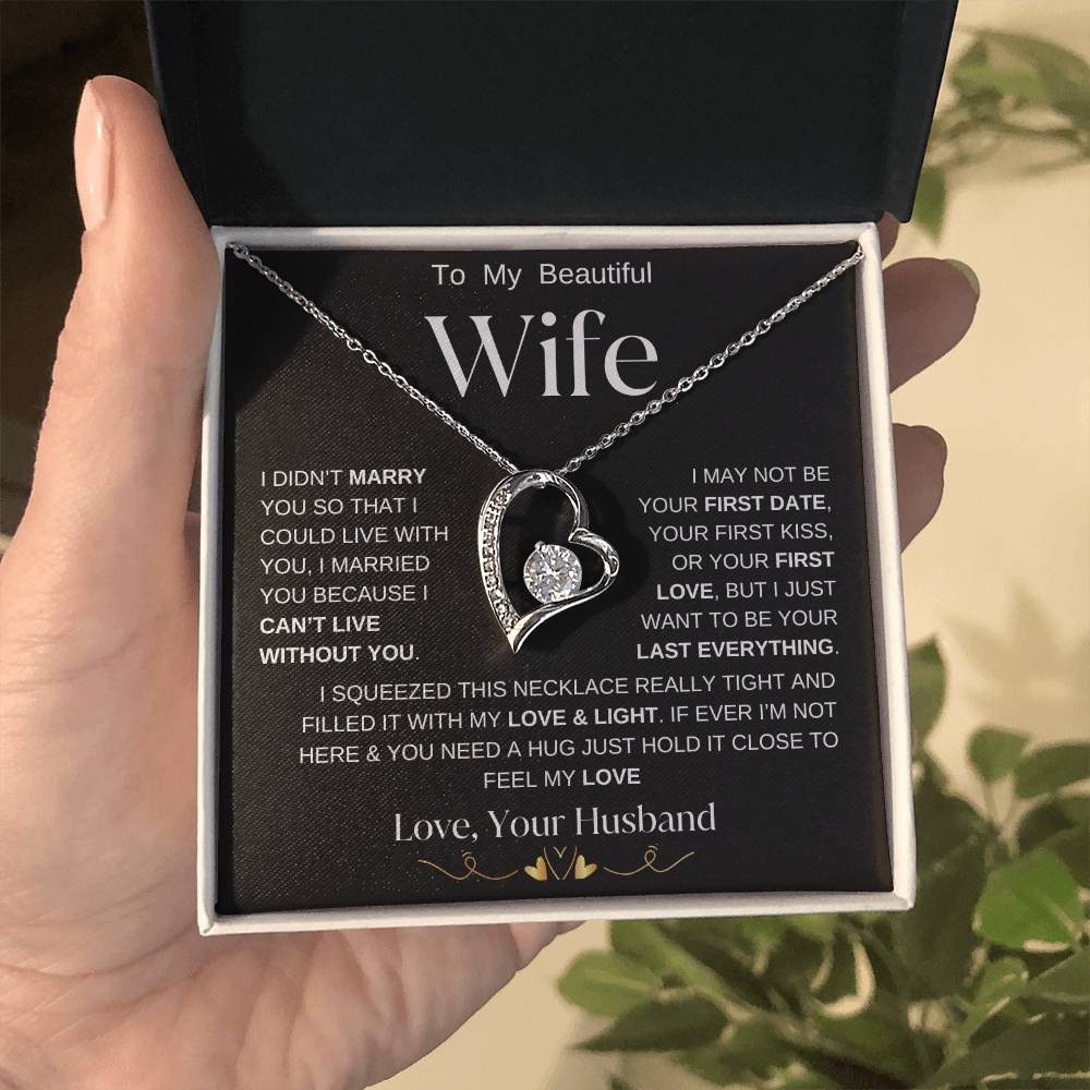 To My Beautiful Wife | Forever Necklace BWG