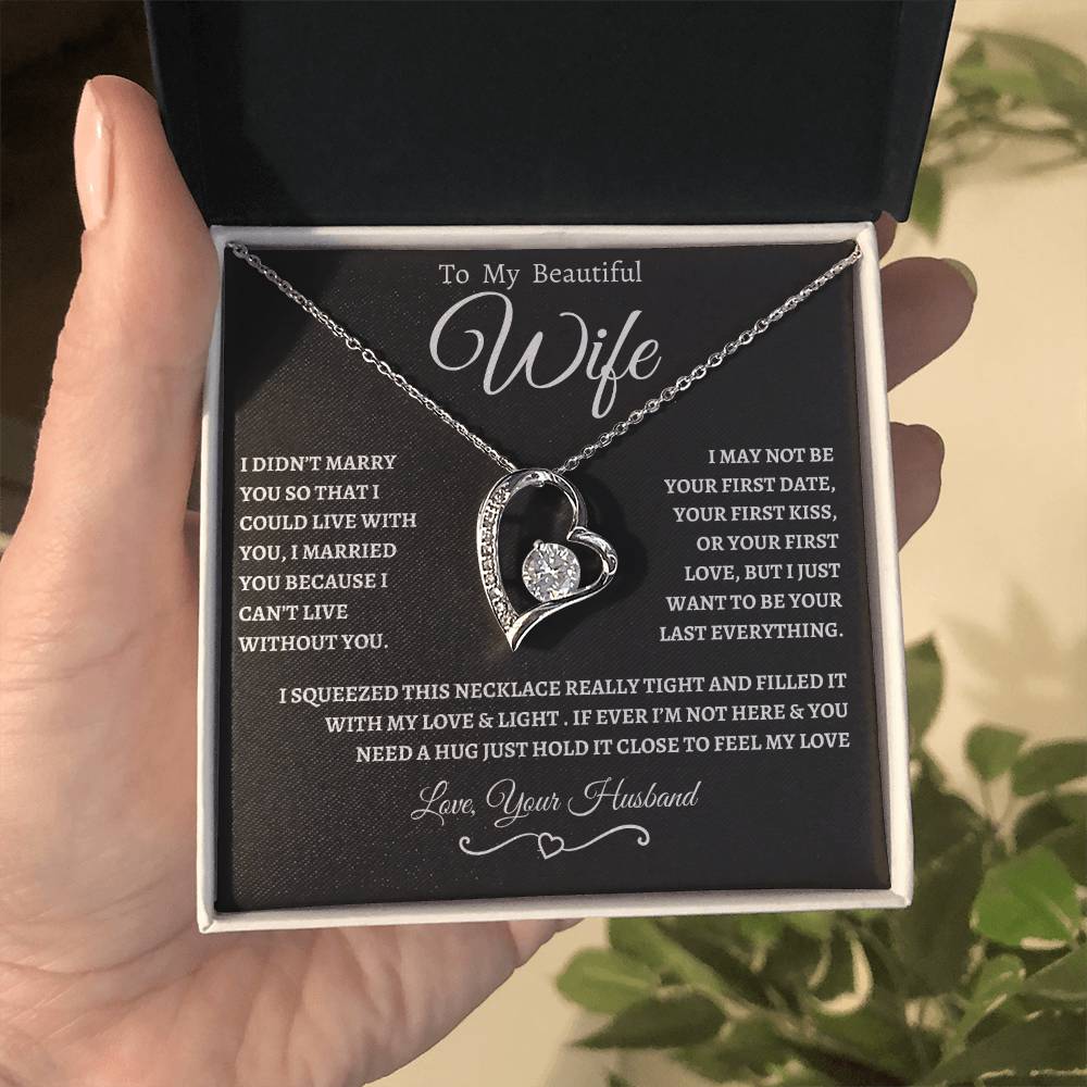 To My Beautiful Wife | Forever Necklace  WB
