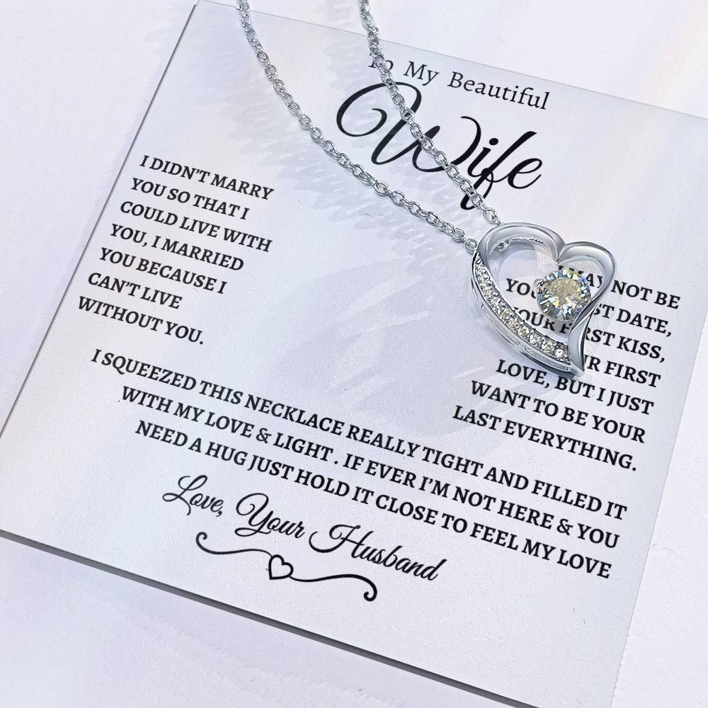 To My Beautiful Wife | Forever Necklace  WBB