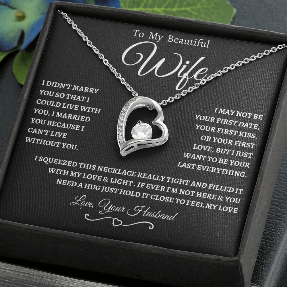 To My Beautiful Wife | Forever Necklace  WB
