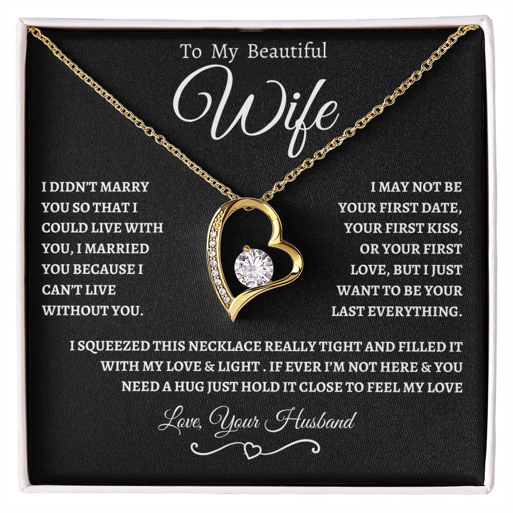 To My Beautiful Wife | Forever Necklace  WB