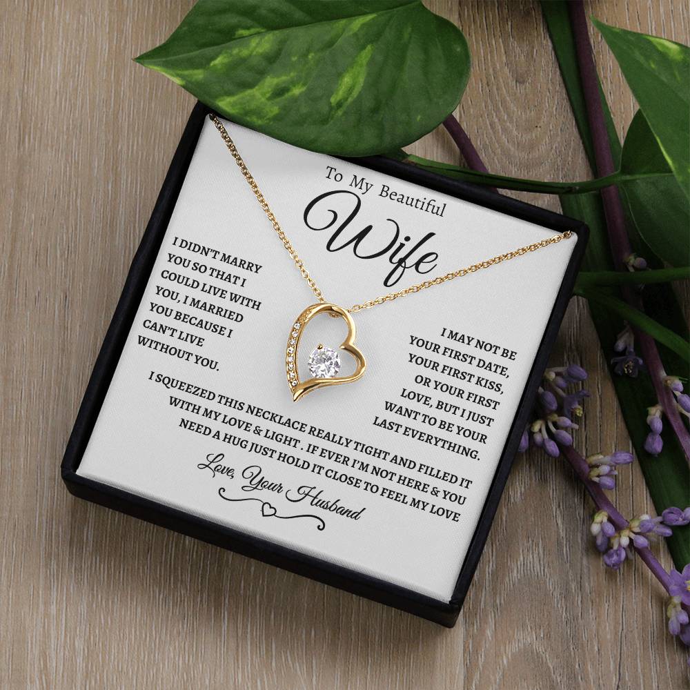 To My Beautiful Wife | Forever Necklace  WBB