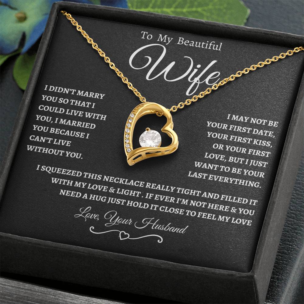 To My Beautiful Wife | Forever Necklace  WB