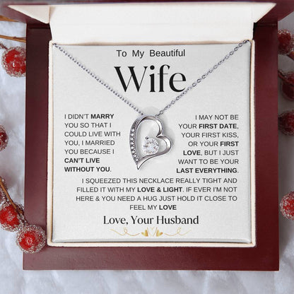 To My Beautiful Wife | Forever Necklace  WBBG