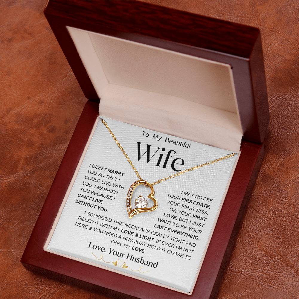 To My Beautiful Wife | Forever Necklace  WBBG