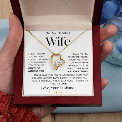 To My Beautiful Wife | Forever Necklace  WBBG