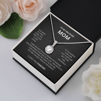 To My Beloved Mom |You Were My First Home | Eternal Hope Necklace