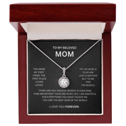 To My Beloved Mom |You Were My First Home | Eternal Hope Necklace