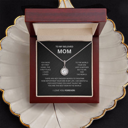 To My Beloved Mom |You Were My First Home | Eternal Hope Necklace