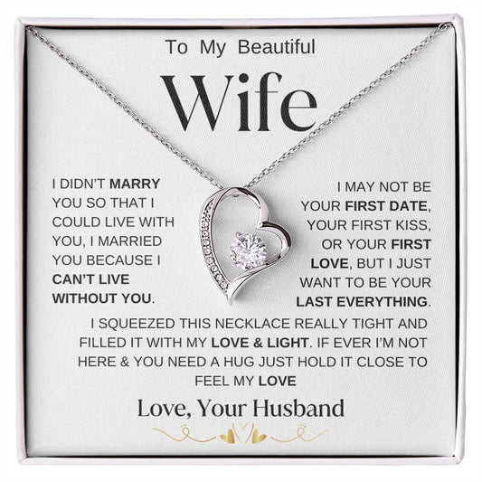 To My Beautiful Wife | Forever Necklace  WBBG