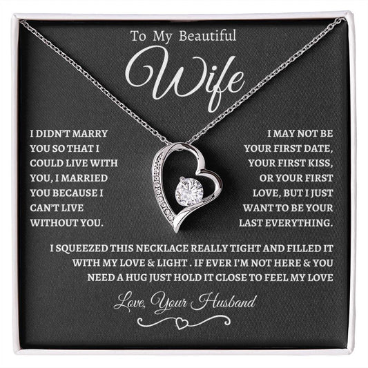 To My Beautiful Wife | Forever Necklace  WB