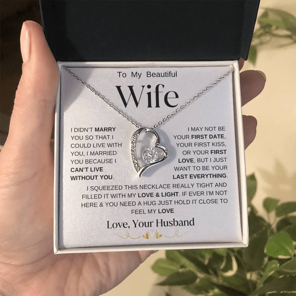 To My Beautiful Wife | Forever Necklace  WBBG