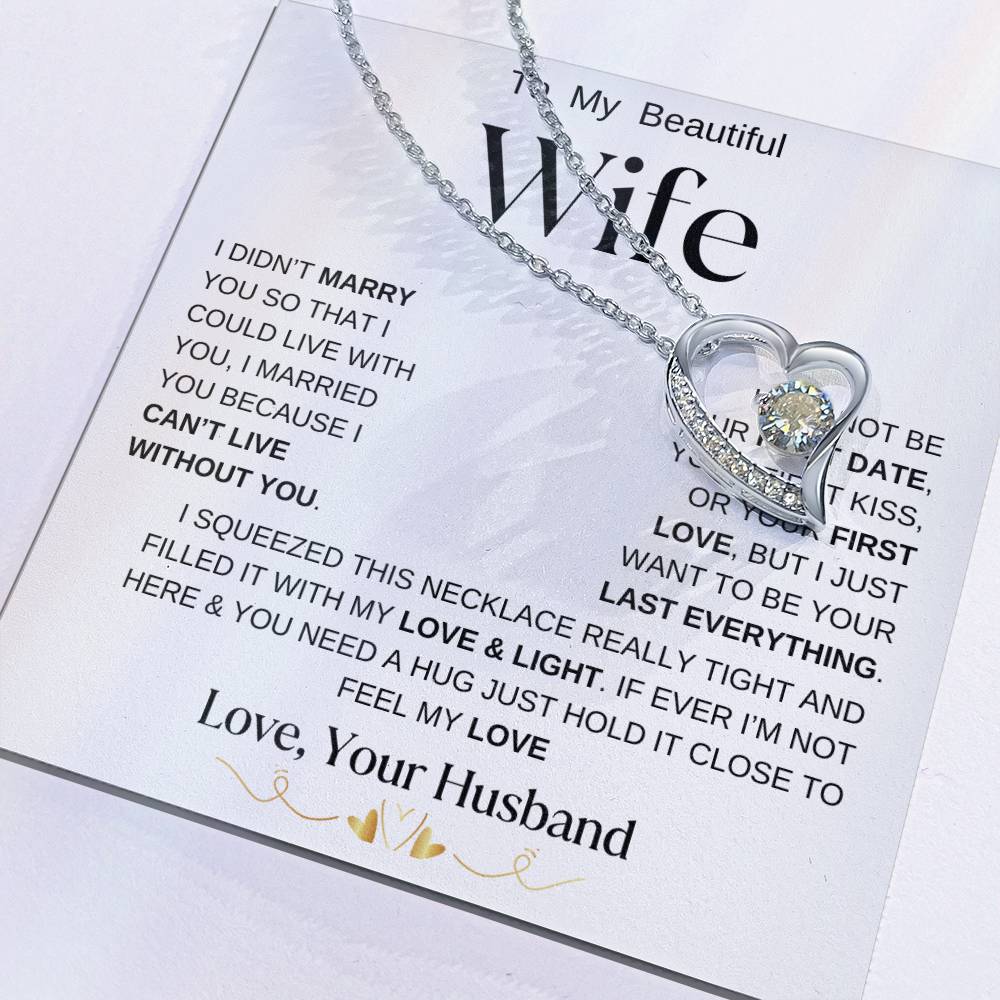 To My Beautiful Wife | Forever Necklace  WBBG