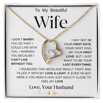 To My Beautiful Wife | Forever Necklace  WBBG