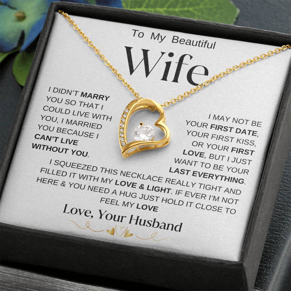 To My Beautiful Wife | Forever Necklace  WBBG